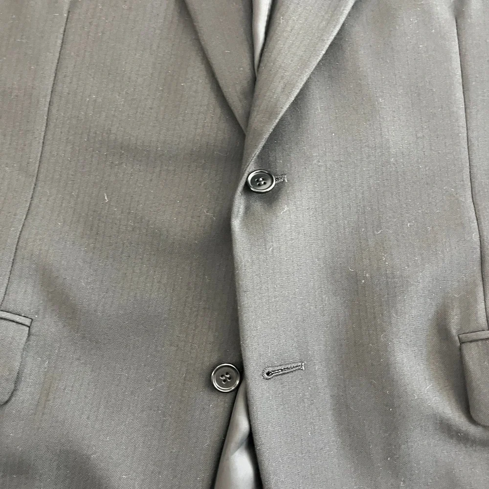 Canali‎ Bloomingdales Black Blazer Super 120s Made In Italy Men's 52C 100% Wool - Picture 4 of 10